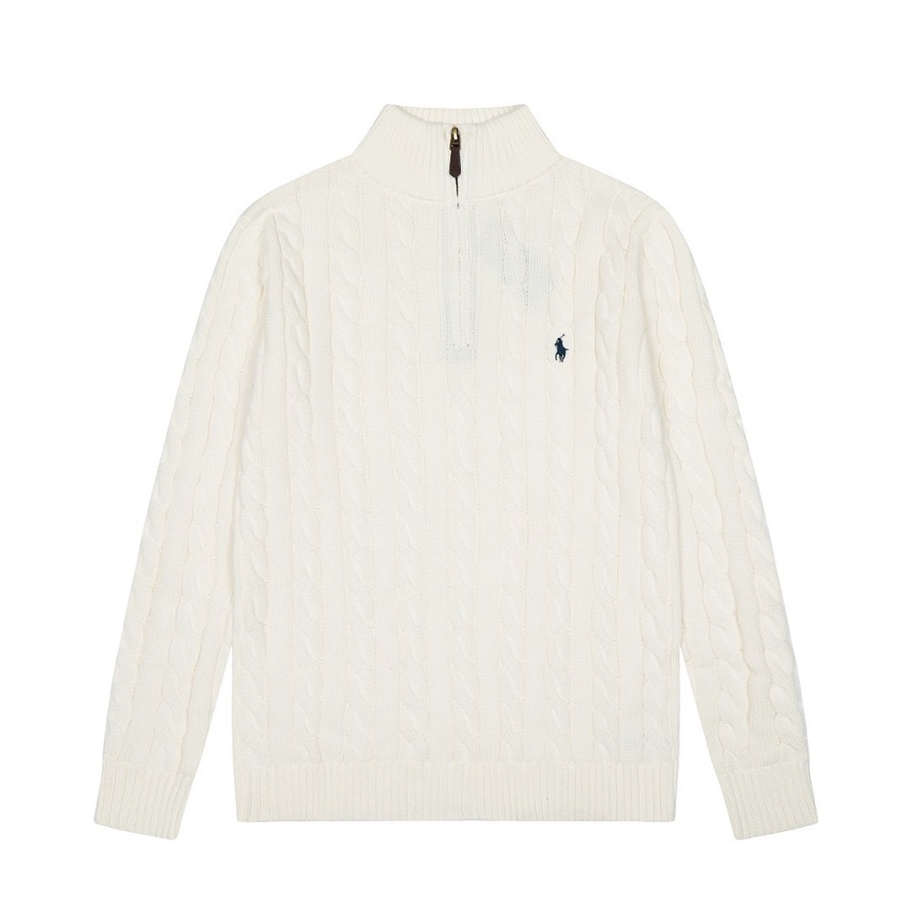 Polo by Ralph Lauren Women's White Cable Knit Sweater